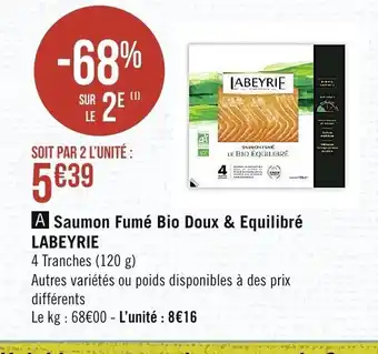 Spar Saumon Fume Bio Doux & Equilibré offre