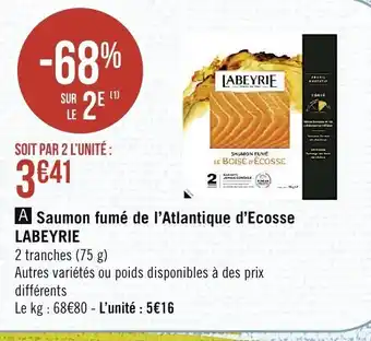 Spar Saumon fumé de l'Altantique d'Ecosse offre