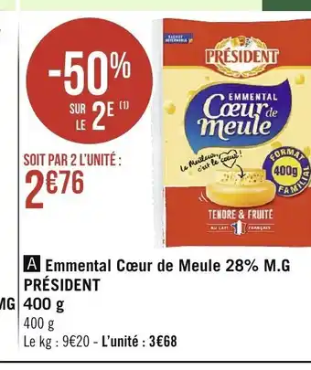 Spar Emmental cœur de meule offre