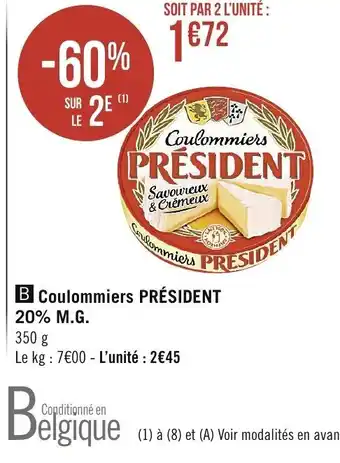Spar Coulommiers presidént offre