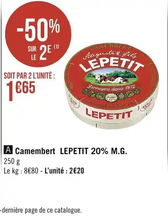 Camembert lepetit