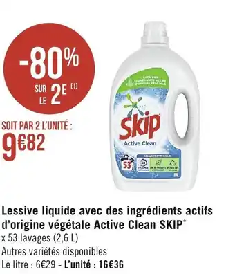 Spar Lessive liquide avec des ingrédients offre