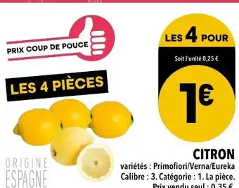 Supeco Citron offre