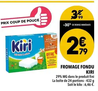 Supeco Fromage fondu kiri offre