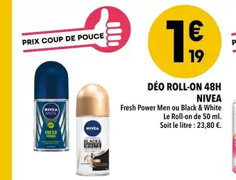 Déo roll-on 48h nivea
