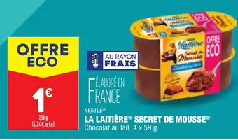 ALDI La Laitière Secret de mousse offre