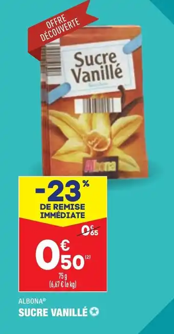 ALDI Sucre vanillé offre