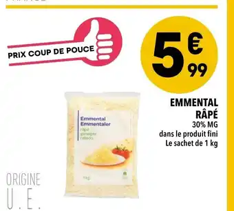 Supeco Emmental râpé offre