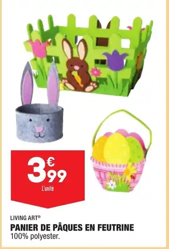 ALDI Panier de pâques en feutrine offre