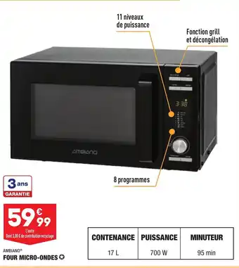 ALDI Four micro-ondes offre