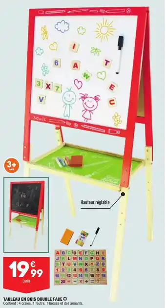 ALDI Tableau en bois double face offre