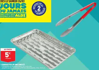 ALDI 4 Barquettes ou une pince offre