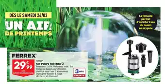 ALDI Set Pompe Fontaine offre