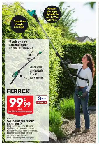 ALDI Taille-Haie Sur Peche A Batterie offre