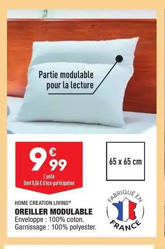 ALDI Oreiller Modulable offre