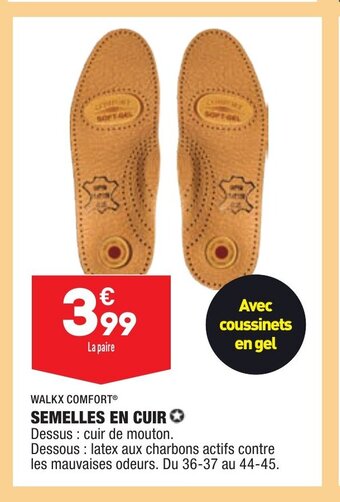 ALDI Semelles En Cuir offre