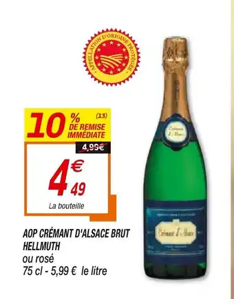 Netto Aop crémant d'alsace brut hellmuth offre