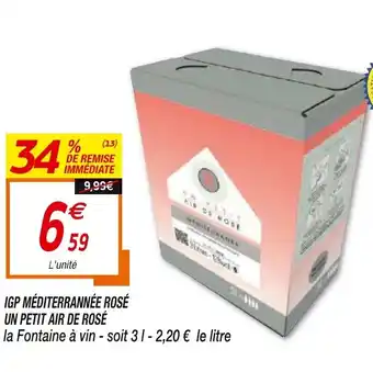 Netto Igp méditerrannée rosé offre