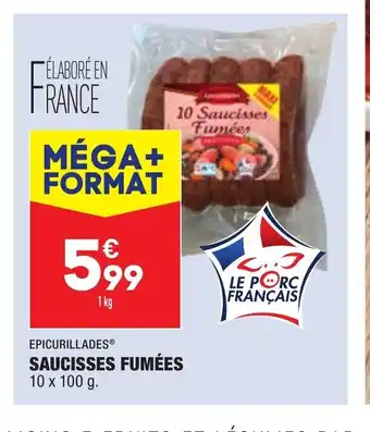 ALDI Saucisses Fumèes offre