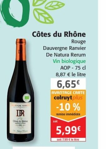 Colruyt Cotes Du Rhone offre