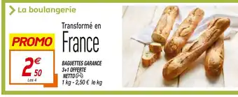 Netto Baguettes garance 3+1 offerte offre