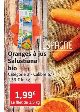 Colruyt Oranges A Jus Salustiana Bio offre