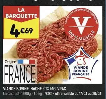 Leader Price Viande Bovine Haché offre