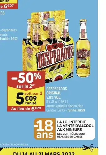 Desperados Original 5.9 Vol