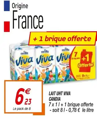 Netto Lait uht viva candia offre