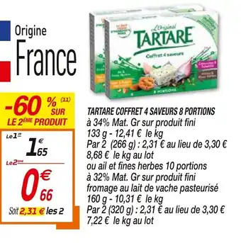 Netto Tartare coffret 4 saveurs 8 portions offre