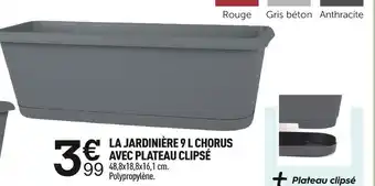 La jardiniÚre chorus avec plateau clipsé