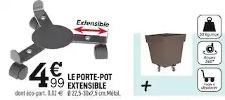 Centrakor Le porte-pot extensible offre