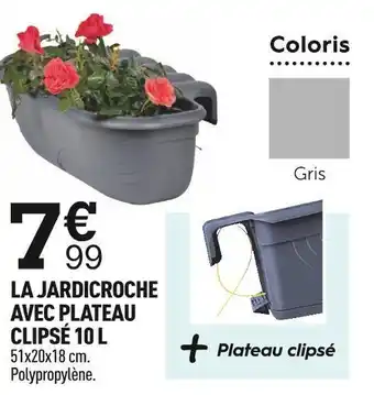Centrakor La jardicroche avec plateau clipsé 10 l offre