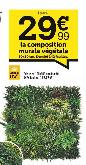 Centrakor La composition murale végétale offre