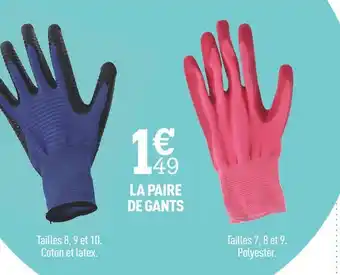 Centrakor La paire de gants offre