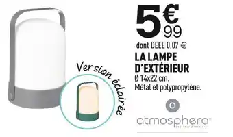 Centrakor La lampe d’extérieur offre