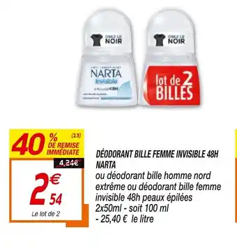 Netto Déodorant Bille Femme Invisible 48H offre