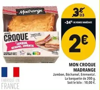 Mon croque madrange