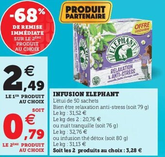 Super U Infusion elephant offre