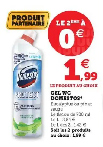 Super U Gel WC domestos offre