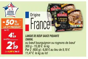 Netto Langue de bœuf sauce piquante Charal offre