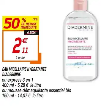 Netto Eau micellaire hydrantante Diadermine offre