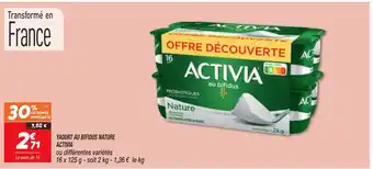 Netto Yaourt au Bifidus Nature Activia offre