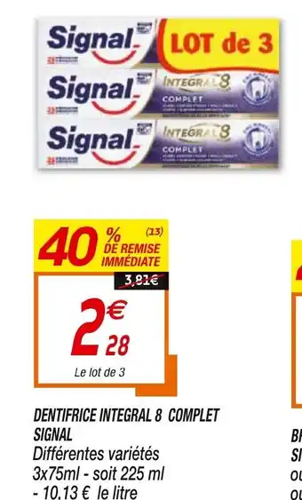 Netto Dentifrice Integral 8 Complet offre