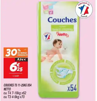 Netto Couches T5 11-25KG X54 Netto offre