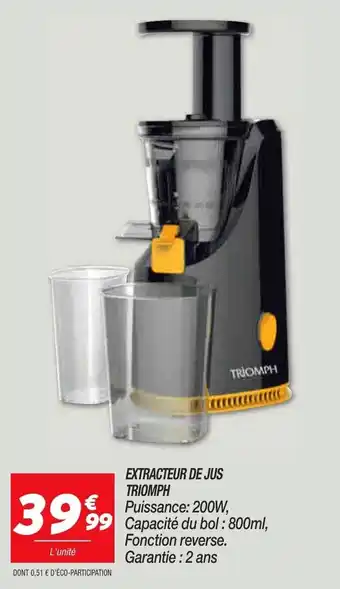 Netto Extracteur de jus triomph offre