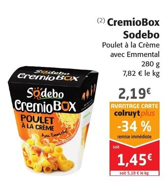 Colruyt CremioBox Sodebo offre