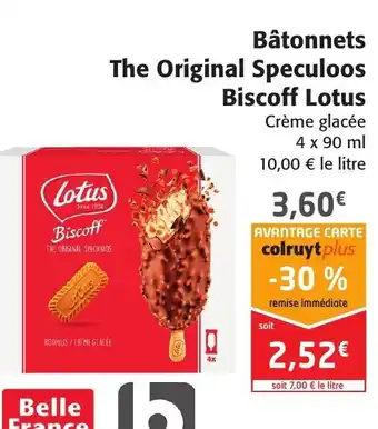 Colruyt Bâtonnets The Original Speculoos Biscoff Lotus offre