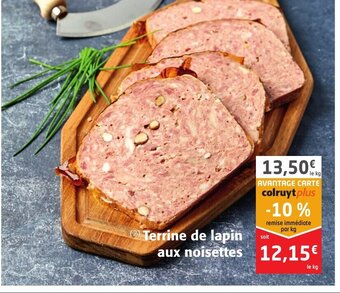 Colruyt Terrine de lapin aux noisettes offre