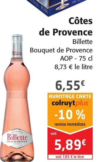 Colruyt Côtes de Provence offre